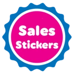 sales stickers android application logo